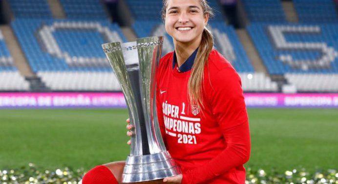 Deyna Castellanos fue elegida Jugadora Cinco Estrellas del Atlético de Madrid