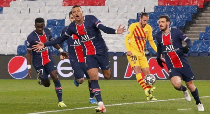 PSG avanzó a cuartos y eliminó al Barcelona de la Champions