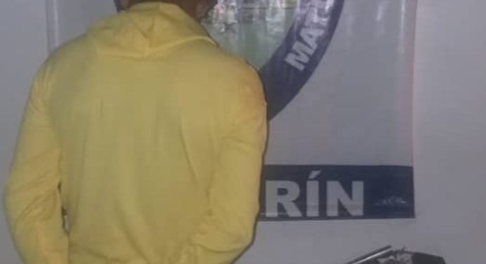 Capturado sujeto que se enfrentó a Polimaturín con arma de fuego