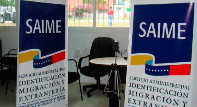 Saime suspende jornada de cedulación para menores