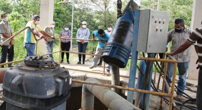 Instalada bomba de 58 HP en área de captación de la planta del Bajo Guarapiche