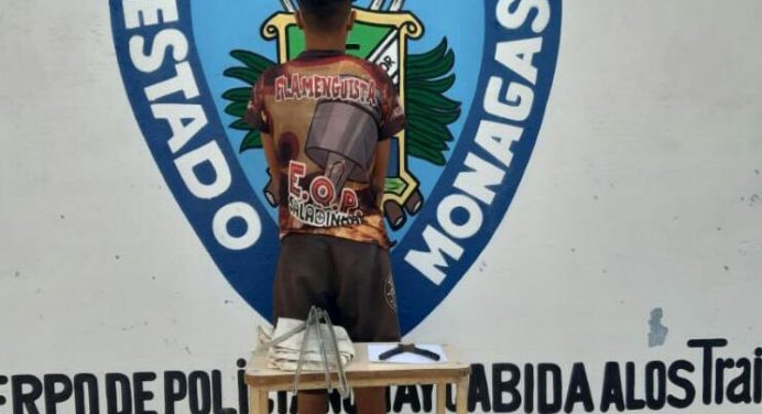 Polimonagas detuvo en Punta de Mata a un sujeto por hurto en una escuela