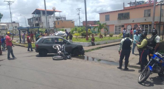 Dos heridos dejó accidente de tránsito en Los Guaritos