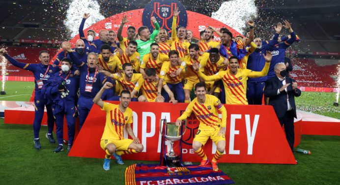El Barcelona se coronó campeón de la Copa del Rey 2021