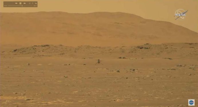 Helicóptero Ingenuity de la NASA hizo historia en Marte