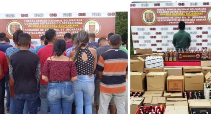 Por rumberos fueron detenidos 25 sujetos en Maturín