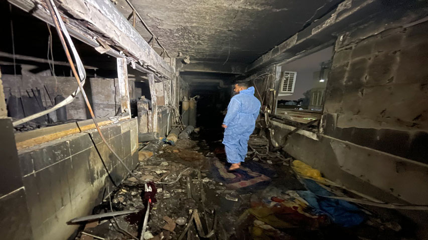 explosión en hospital de Bagdad