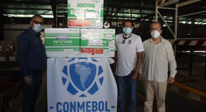 Conmebol envió vacunas contra el Covid-19 a Venezuela