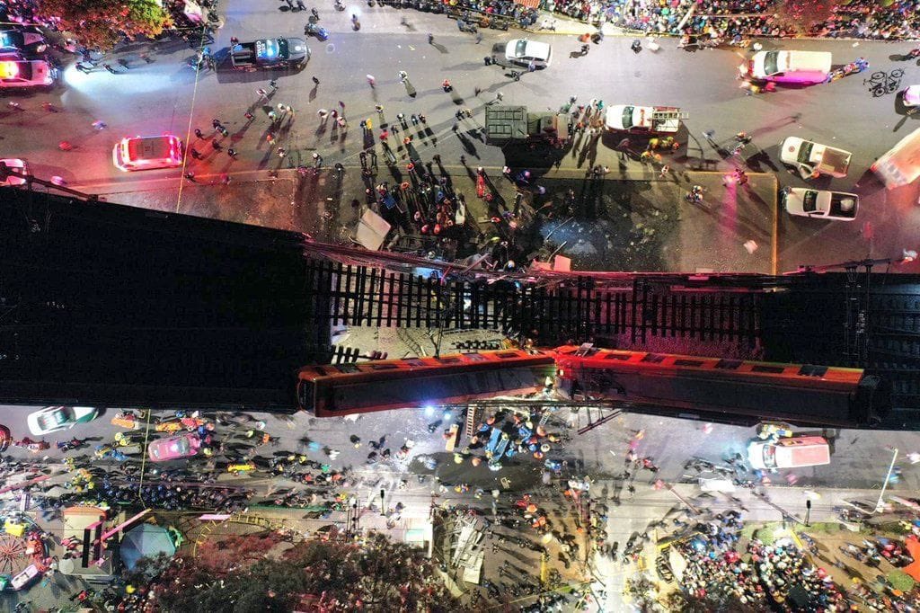 desplome de puente en el metro de ciudad de mexico deja al menos 23 muertos 2