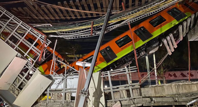 Desplome de puente en el Metro de Ciudad de México deja 23 muertos (+video)