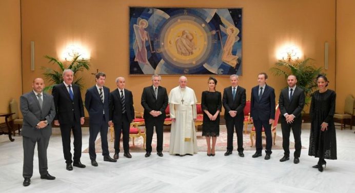 El papa se reunió con Alberto Fernández en El Vaticano