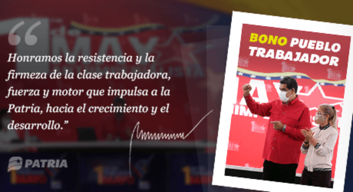 ¿Quieres saber cuánto es el monto del bono pueblo trabajador 2021?