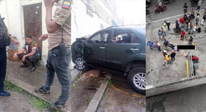 Detenido exfuncionario del Cicpc tras atropellar a seis personas