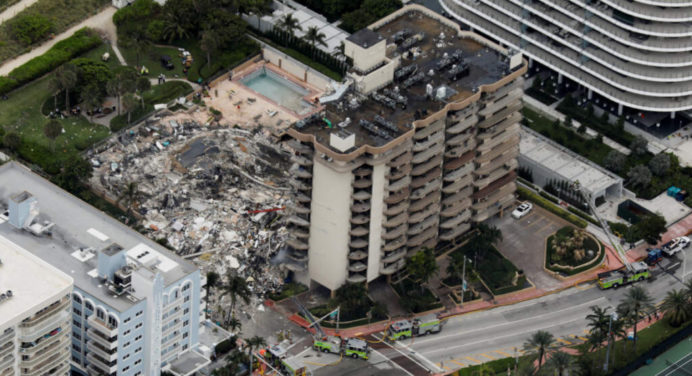 Gobierno de EEUU declaró emergencia por desplome en Miami