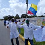 Los médicos del estado Monagas, salieron a protestar para exigir mejoras en sus lugares de trabajos e implementos de bioseguridad