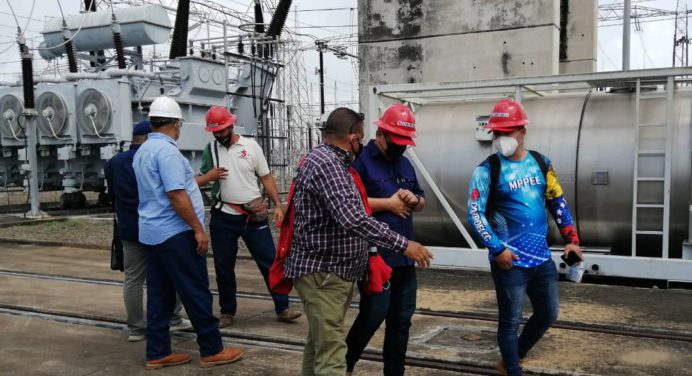 Presidente de Corpoelec inspecciona obras en subestaciones eléctricas en Monagas