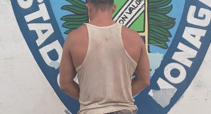 Sujeto solicitado por violación fue detenido por Polimonagas en 23 de Enero