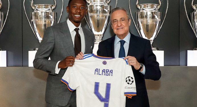 Alaba hereda el «4» de Sergio Ramos en el Real Madrid