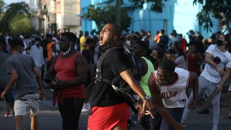 protestas en Cuba