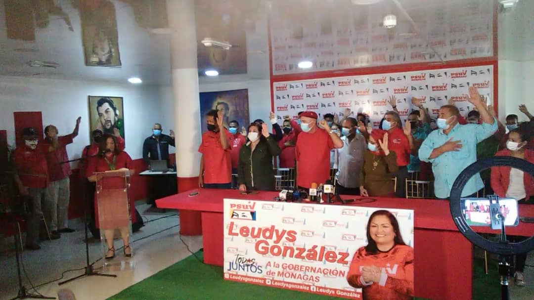 Los comandos de campaña de Leudys González quedaron juramentados