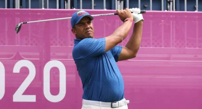 Monaguense Jhonattan Vegas terminó quinto en la primera ronda de golf en Tokio
