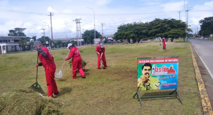 Alcaldía de Maturín mantiene plan de limpieza integral y embellecimiento en la ciudad