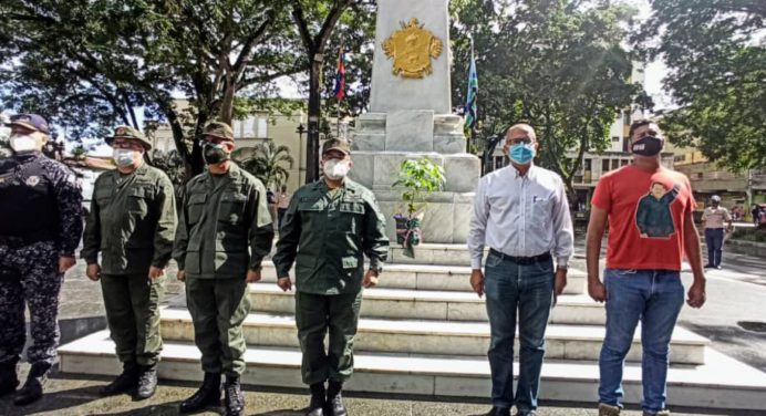 Autoridades civiles y militares de Monagas conmemoraron el Día de la bandera