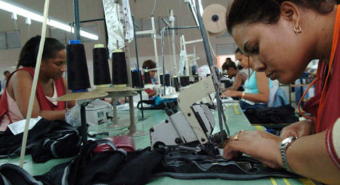 Cavediv: Las fábricas textileras están trabajando al 20% de su capacidad