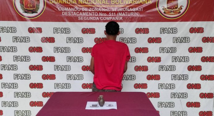 GNB detuvo a sujeto con una granada en Caripito