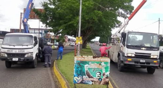 Más de 100 luminarias LED instaló la Alcaldía de Maturín en la Avenida El Ejército