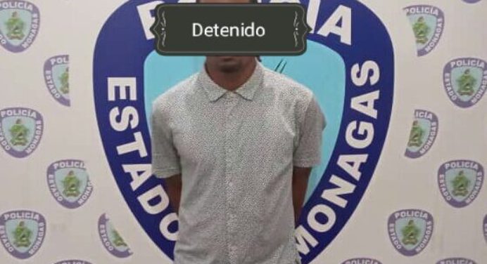 Polimonagas detuvo en la Av. Bella Vista a sujeto por porte ilícito de arma