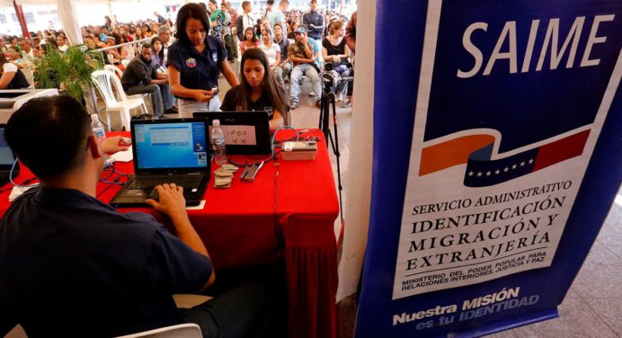 Saime suspende citas del pasaporte y atenderá solo cedulación esta semana