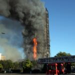 Edificio incendio milan