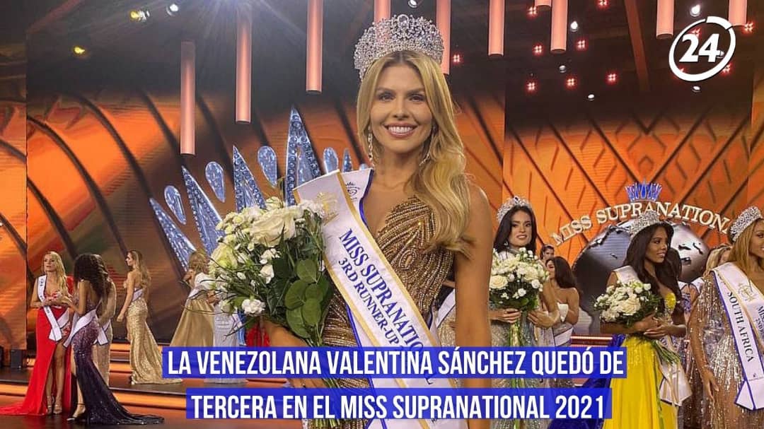 Valentina Sánchez logró un excelente puesto en el Miss Supranational 2021