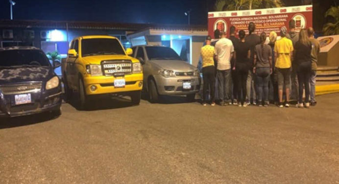 Por el delito de tráfico de personas, fueron detenidos 15 sujetos en La Morrocoya