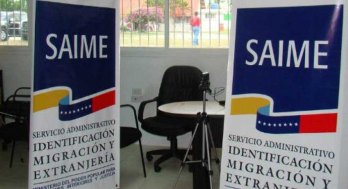 Saime continúa trámites de cedulación y pasaporte esta semana radical
