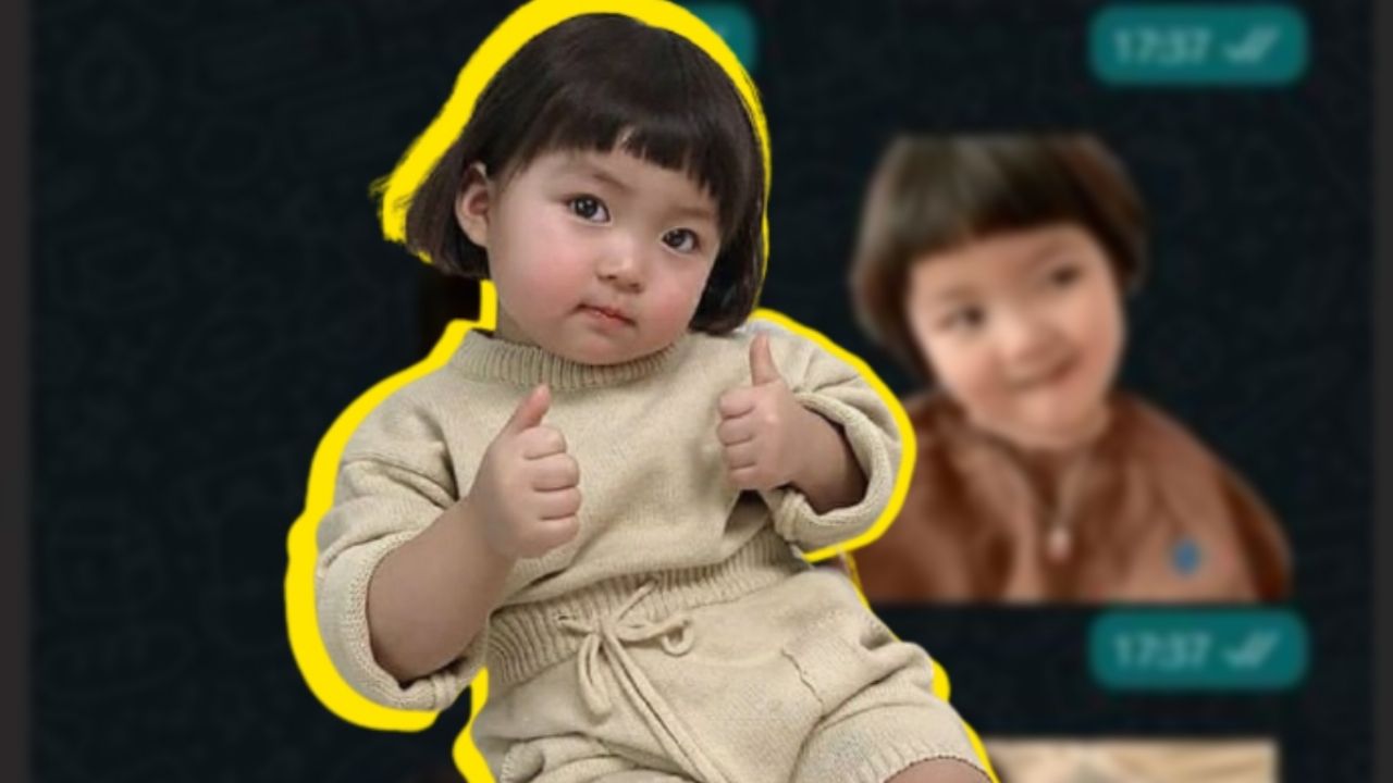 Sticker de la niña coreana ya no podría estar disponible para redes sociales