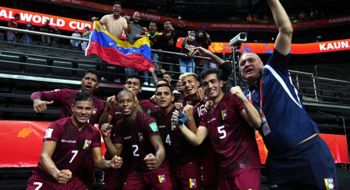 ¡Histórico! La Vinotinto avanzó a octavos de final del Mundial de Fútbol Sala