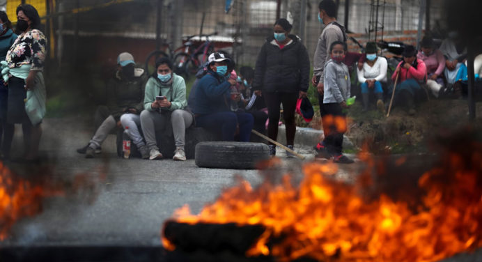 18 detenidos en jornada de paro nacional en Ecuador