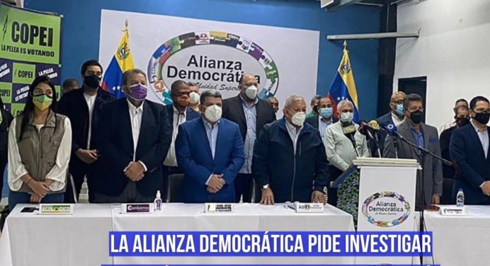 Alianza Democrática pide investigar desfalco de activos de la nación