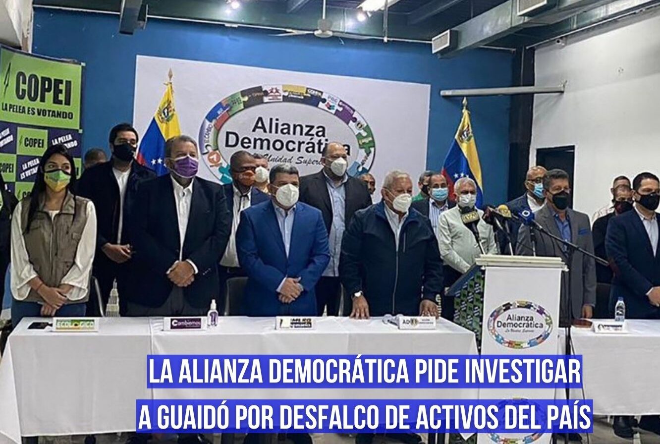 Alianza Democrática pide investigar desfalco de activos de la nación