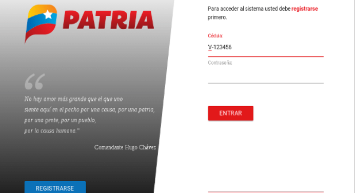 Sistema Patria otorga bono a otro grupo de beneficiarios