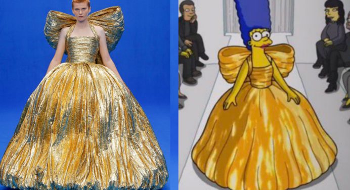 Los Simpson desfilaron para la nueva colección de Balenciaga