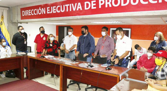 Petroleros de Monagas sostienen encuentro con Ernesto Luna y Ana Fuentes