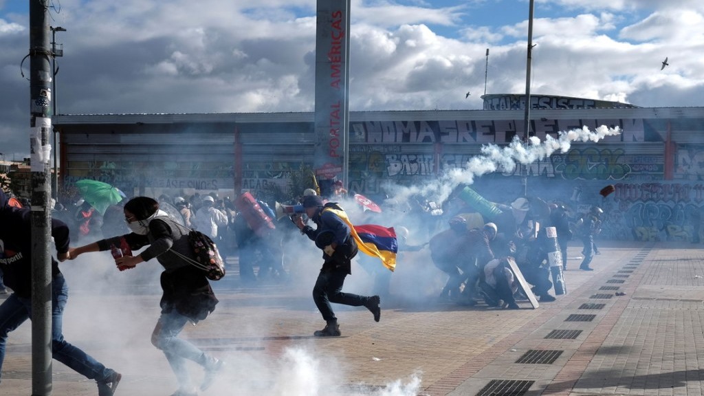 policia colombiana dio a protesta social tratamiento de guerra laverdaddemonagas.com colombia