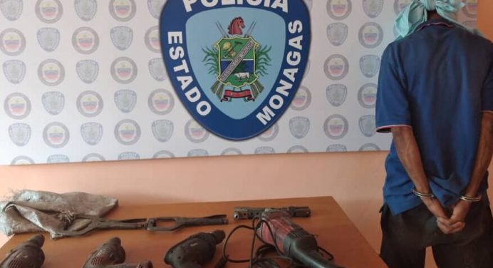 Polimonagas detuvo a alias «Mikila» por presunto hurto en una empresa