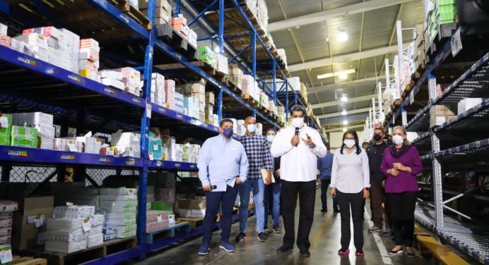 Presidente Maduro aseguró que ha alcanzado el 95% de abastecimiento de medicamentos