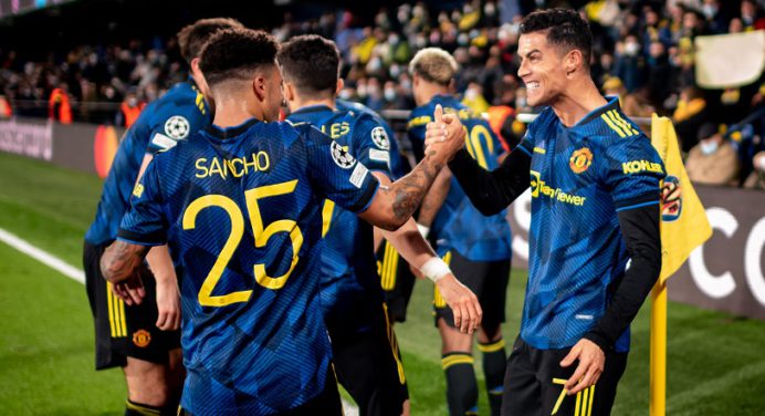Cristiano Ronaldo y el Manchester United a octavos de Champions