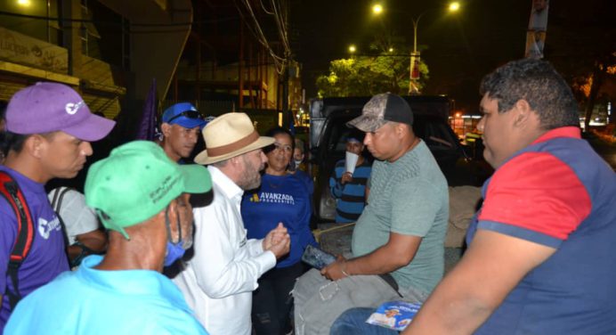 Johel Orta y Luis Díaz junto a la juventud llevaron el mensaje de cambio a los monaguenses