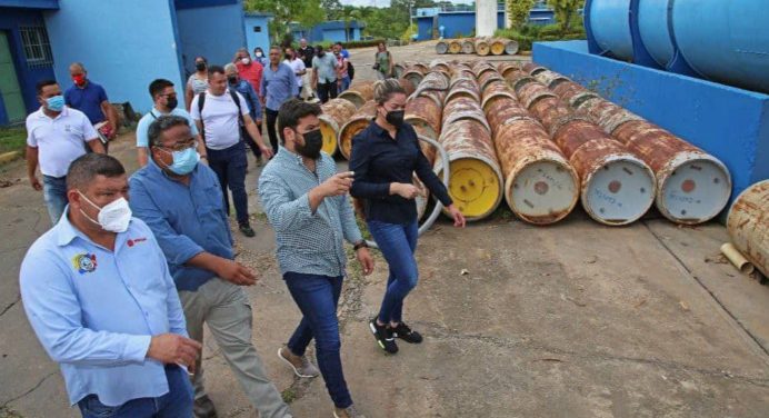 Luna y Fuentes inspeccionan planta del Bajo Guarapiche y estaciones de Alto Guri y La Manga